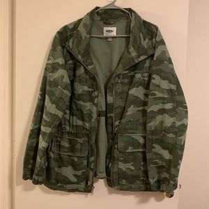 Old Navy camo canvas jacket XXL
